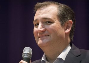 Republican presidential candidate Sen. Ted Cruz, R-Texas, speaks during a campaign appearance, Monday, Feb. 29, 2016, in San Antonio. (AP Photo/Darren Abate)