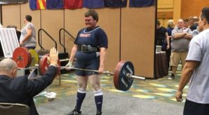 David Still takes his turn with deadlifting during the USAPL High School National Powerlifting Championship on April 3, 2016. Still was able to achieve three new personal records while at the competition. (Submitted by David Still) 