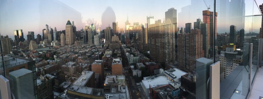 Nada Azem lives in the Gotham West building, with this view from the rooftop, in Manhattan. Azem moved to this building in the fall of 2014. 