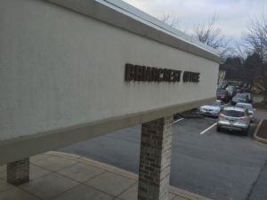 Taken on November 8, 2015, a side view of the Briarcrest office from the stair window, what people view when they pull up to the office. The Briarcrest Office provides anything from pediatrics to help with those fighting eating disorders. 