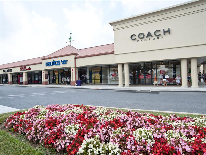 The Tanger Outlets in Hershey, PA is home to many designer stores like Coach and Nautica.

Photo Courtesy of www.tangeroutlets.com