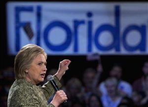 Democratic presidential candidate Hillary Clinton speaks during a "Get Out the Vote" campaign event at the The Ritz Ybor in Tampa, Fla., Thursday, March 10, 2016. (AP Photo/Carolyn Kaster)