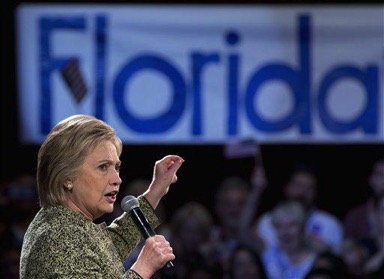 Democratic presidential candidate Hillary Clinton speaks during a Get Out the Vote campaign event at the The Ritz Ybor in Tampa, Fla., Thursday, March 10, 2016. (AP Photo/Carolyn Kaster)