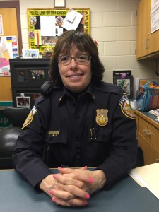 Officer Mary Kepple, a Derry Township police officer and Hershey High School parole officer, is pictured above in her office on Wednesday, March 9, 2016. DTPD has had Narcan supplied in police cars and ambulances since summer of 2015. Pictures by Irene Ciocirlan. 
