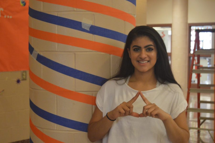 Samina Singh poses on March 11, 2016. Singh missed her classes to prepare for MiniTHON.  (Broadcaster/ Hannah Gundermann)

