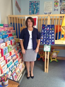 On October 22nd, Cook stands in her Kindergarten classroom. She never thought she’d be teaching at the school she attended when she was younger. 