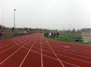 Track practice is held on March 26, 2015. HHS sophomore Jacob Fox will be competing on the track team this season. (Hershey Track and Field)

