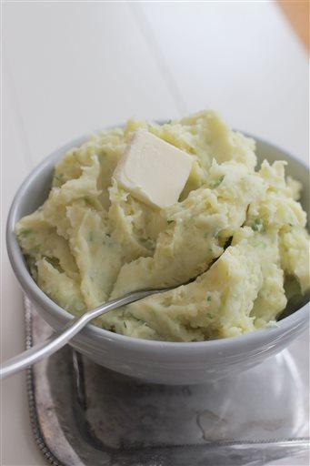 Potatoes are used in many traditional Irish foods, such as the mashed potato-like dish Champ. (Photo credit AP Images)
