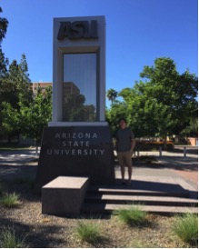 Sophomore Sammy Steele smiles for a photo while visiting Arizona State University. Steele recently committed here to join their D1 hockey team, the Sun Devils. (Submitted by: Sammy Steele)