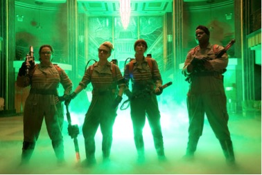 Ghostbusters will release on July 15, 2016. It stars Melissa McCarthy, Kristen Wiig, Kate McKinnon, and Leslie Jones. (via Twitter / @Ghostbusters)