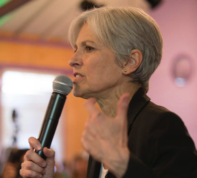 In this Oct. 6, 2016 file photo, Green party presidential candidate Jill Stein in Oakland, Calif. Stein says America is running out of time. Out of time to avert a climate disaster, out of time to alleviate millions of people from crushing student debt, and out of time to end conflicts she says are leading the U,S. toward nuclear war. The 66-year-old Massachusetts doctor and Green Party candidate is offering an aggressive set of policy prescriptions to avoid such disasters in her longshot bid for the presidency. (AP Photo/D. Ross Cameron, File)