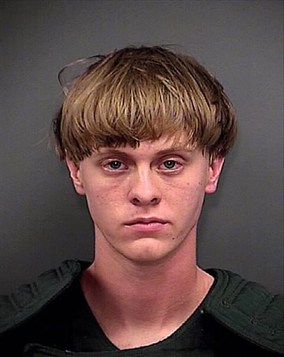 FILE - This Thursday, June 18, 2015, file photo, provided by the Charleston County Sheriff's Office shows Dylann Roof. Joey Meek, 21, a friend of Roof, pleaded guilty Friday, April 29, 2016 to lying to federal authorities during their investigation. Roof is accused of fatally shooting nine black parishioners in Charleston last year.  (Charleston County Sheriff's Office via AP, File)