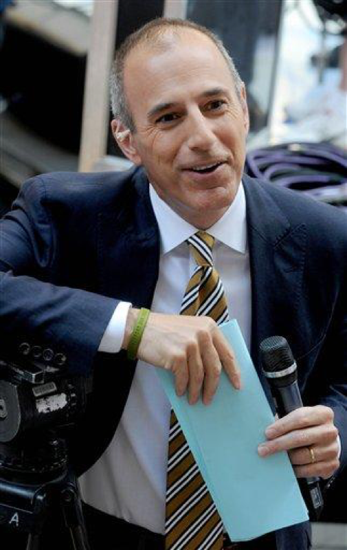 Matt Lauer on The Today Show in New York City shown here in June 2012.  Lauer was fired Tuesday, November 28, 2017. (Dennis Van Tine/AP Images)
