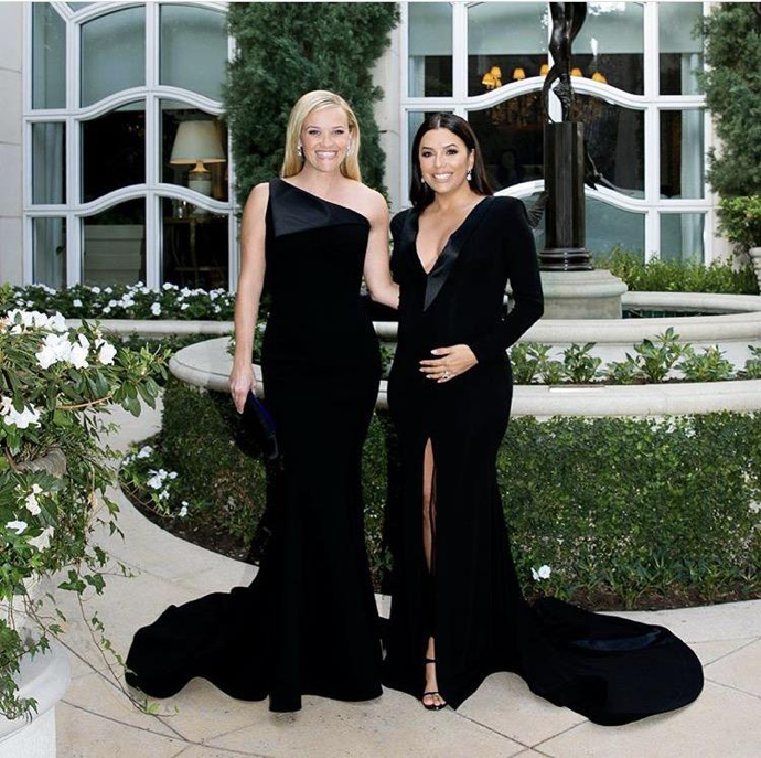 #WhyWeWearBlack was a common hashtag used by celebrities to share their messages regarding sexual misconduct. Reese Witherspoon posted alongside Eva Longoria with the caption, “Honored to stand with this woman and women everywhere tonight for equality, parity, safety and inclusion. #WhyWeWearBlack @timesupnow #GoldenGlobes” (Credit to Witherspoon via Instagram).