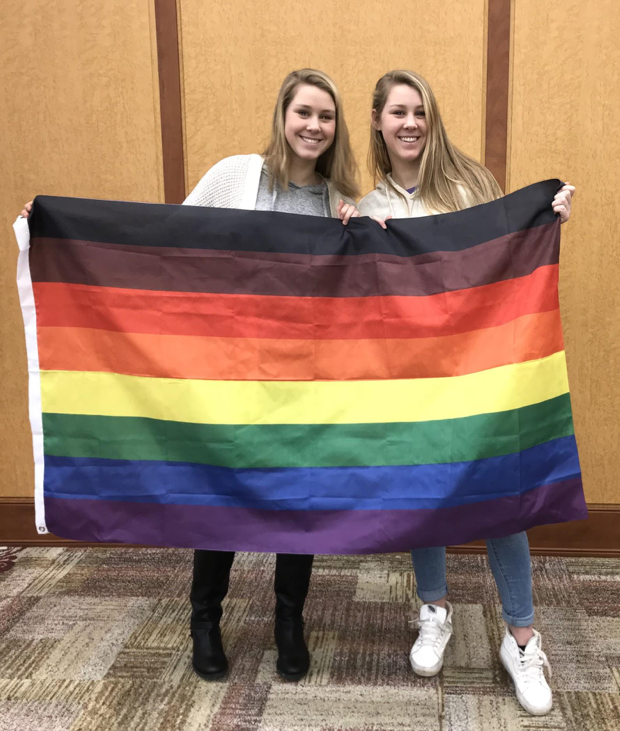 Micah and Mayah MacColl Nicholson are at the Dickinson Student Leadership Summit this past March. The Summit has participants from all across central Pennsylvania coming together to support LGBTQ+ issues. (Submitted by Mayah MacColl Nicholson)
