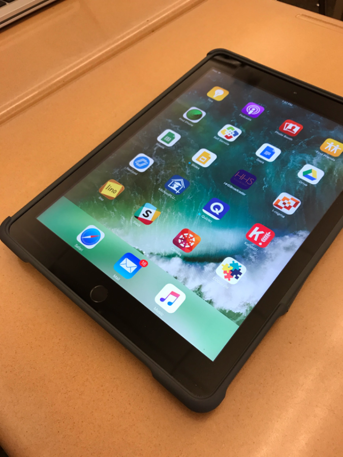 The iPads allow students to access any learning based sites they could want. The administration has expressed hope that the iPads can be used for multiple years. (Broadcaster/Alexis Moodie)
