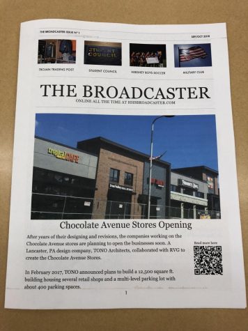 The first issue of the Broadcaster newsletter is pictured on October 30, 2018.  After a five year hiatus, The Broadcaster returned to print.  (Broadcaster/Robert Sterner)