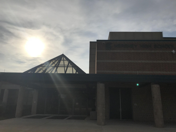 Hershey High School is quiet after the students have left for the day. HHS is one part of the Derry Township School District which received high rankings from Niche, a school ranking website. (Broadcaster/Laurel Fleszar)