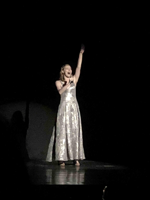 Myah Koepfer performs “Blow, Gabriel, Blow” for the Apollo Awards on May 19, 2019. Koepfer was nominated for outstanding lead actress in a musical. (Broadcaster/Anika Hosenfeld)