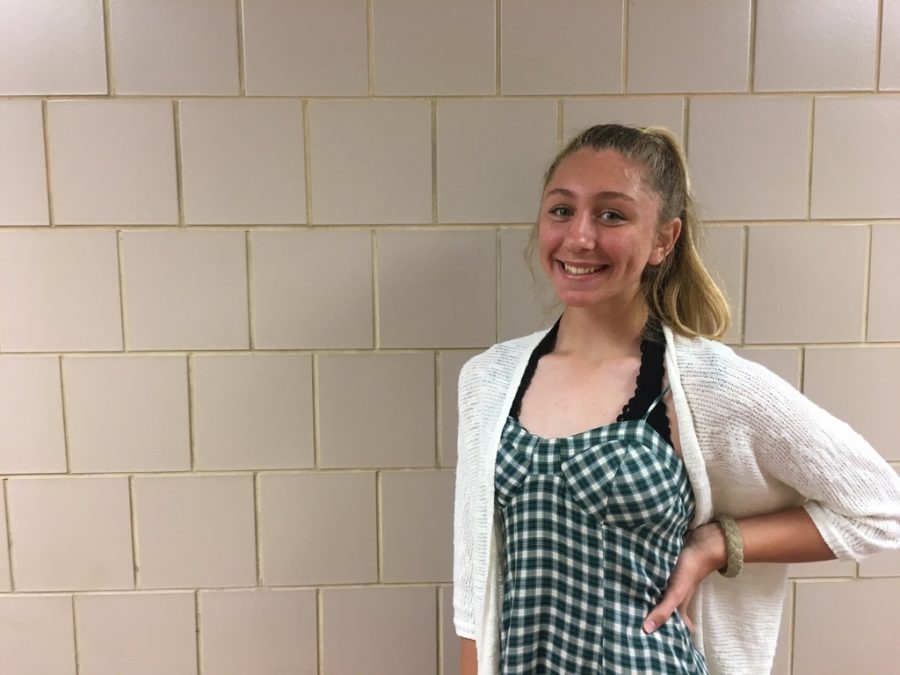 Anna Coulter, a freshman, poses for a picture on Friday May, 17, 2019. She played volleyball, basketball, and softball for the high school this past year. (Broadcaster/Samantha Andrews)