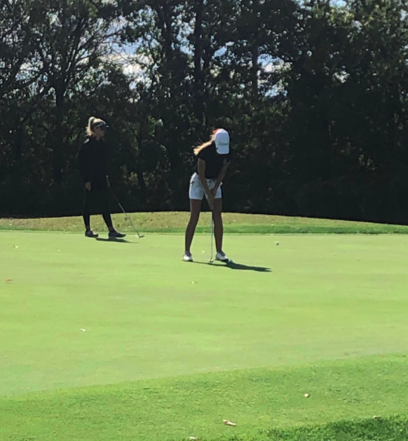 Amanda Gerrish has been competing in tournament golf for five years. She placed in the Mid-Penn, District, and State match. (Photo by Michele Gerrish)