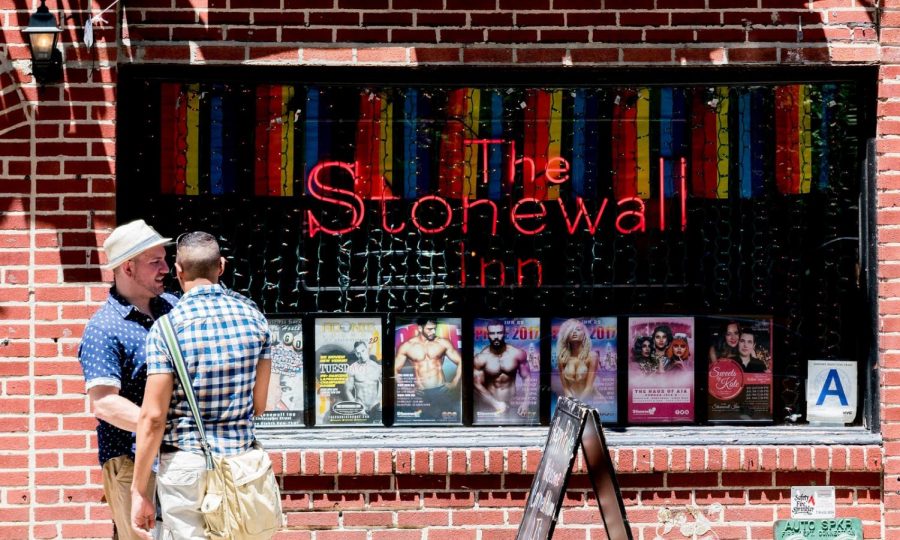 Pictured is the Stonewall Inn during Pride Week in 2017.  The Stonewall Riot was a pivotal moment in LGBT+ history.  (Victoria Pickering/CC BY-NC-ND 2.0)