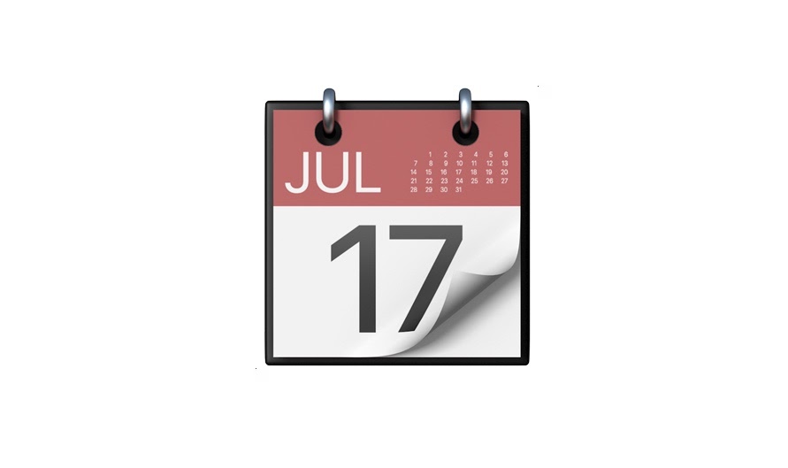 The iconic red and black IOS calendar featuring the date July 17. World emoji day was chosen based on this emoji. (Emojipedia)

