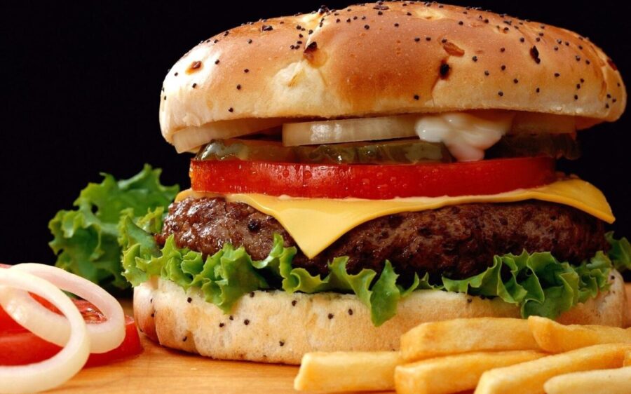 A+large+cheeseburger+with+a+side+of+fries+is+pictured.++Anxiety+and+stress+can+lead+to+a+loss+of+appetite.++%28Michael+Stern%2FCC+BY-SA+2.0%29%0A