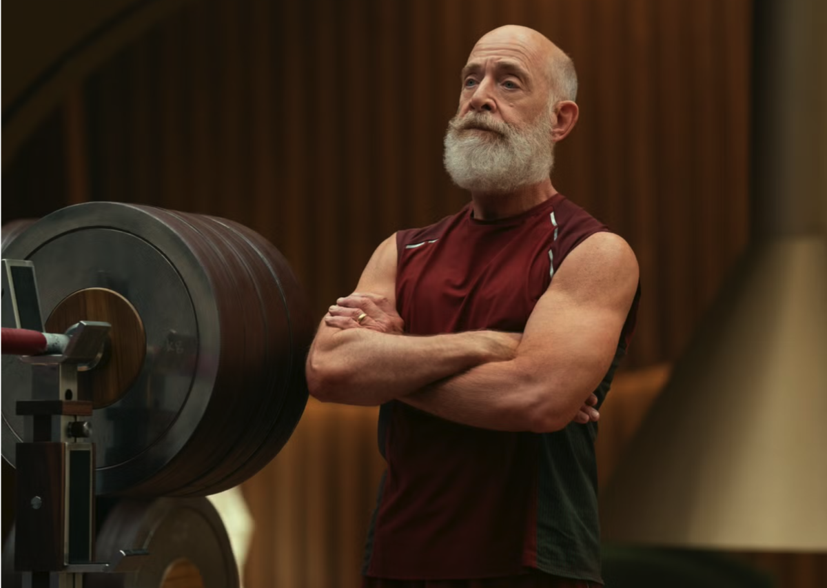 Jk Simmons at 69 years old in Red One (Men’s Health)
